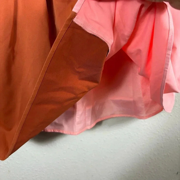 NWT Crosby by Mollie Burch Raines Dress Colorblock Mini Dress Salmon Clay sz xs - Picture 10 of 16